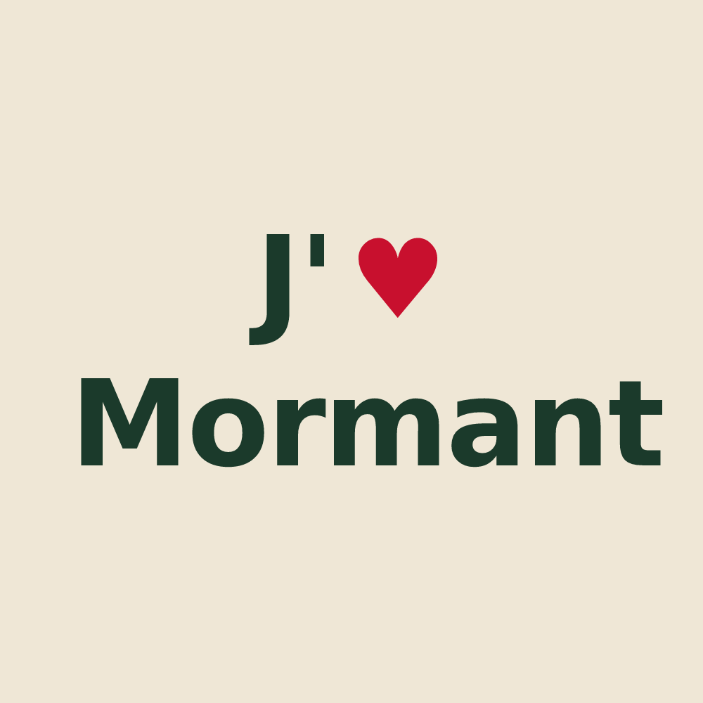 Tote bag personnalisé Mormant — design J'aime Mormant