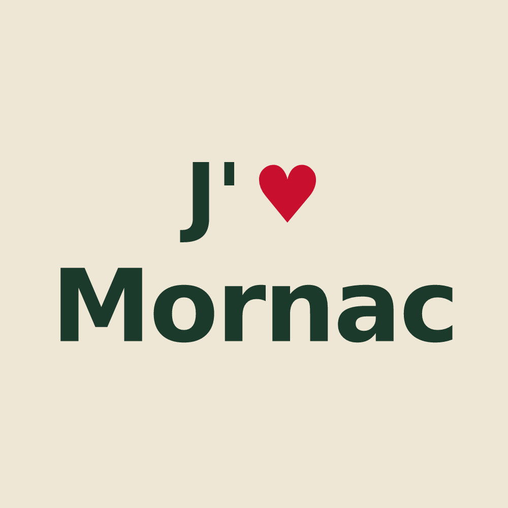 Tote bag personnalisé Mornac — design J'aime Mornac