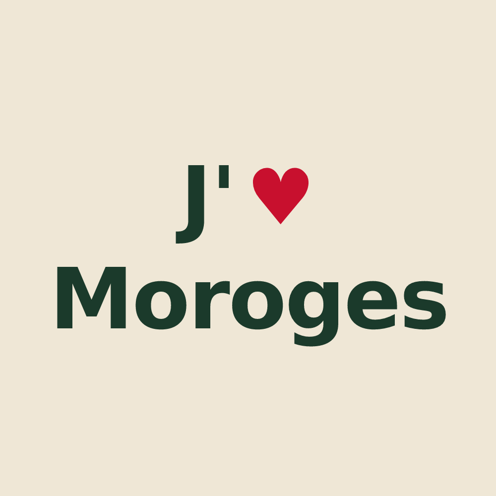 Tote bag personnalisé Moroges — design J'aime Moroges