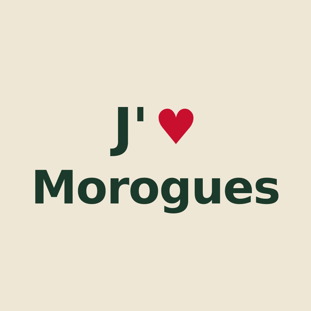 Tote bag personnalisé Morogues — design J'aime Morogues