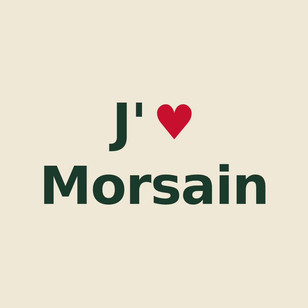 Tote bag personnalisé Morsain — design J'aime Morsain