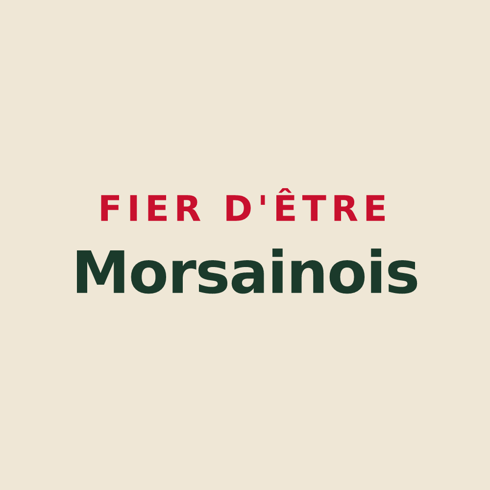 Tote bag « Fier d'être Morsainois » — design pour Morsain