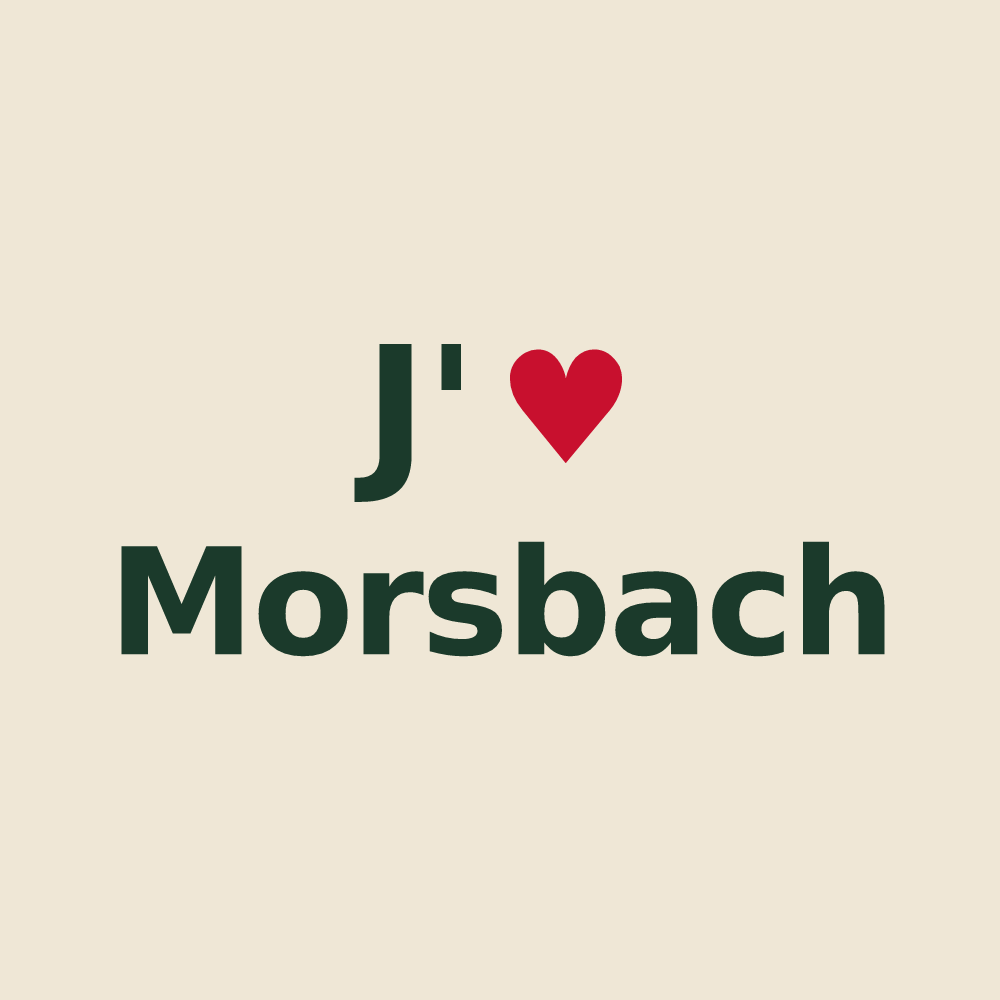 Tote bag personnalisé Morsbach — design J'aime Morsbach