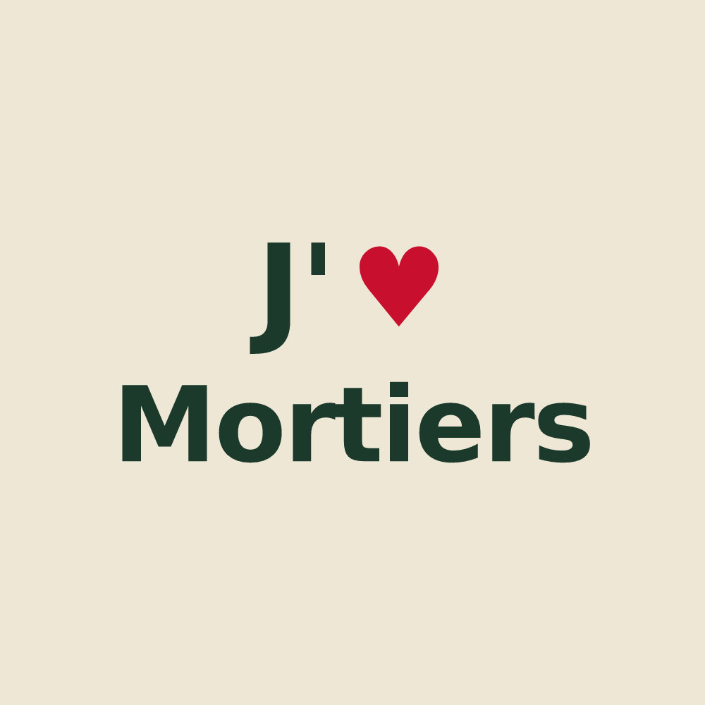 Tote bag personnalisé Mortiers — design J'aime Mortiers