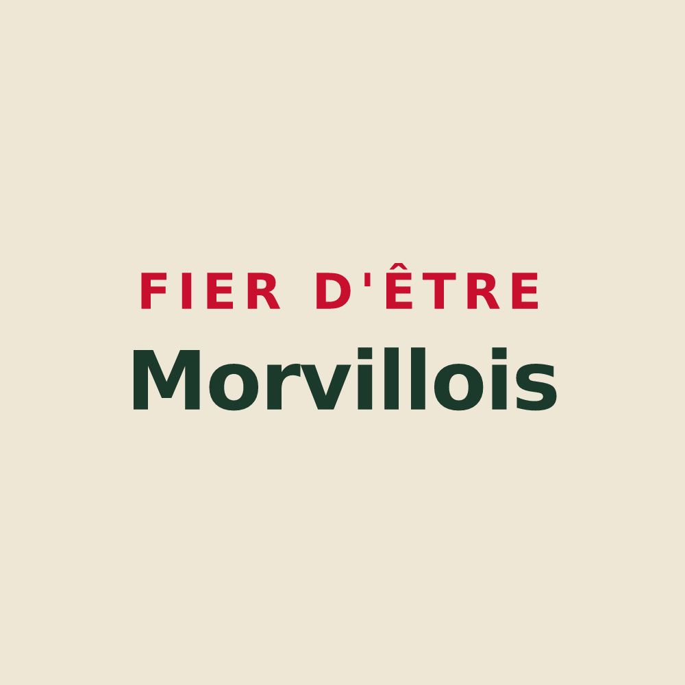 Tote bag « Fier d'être Morvillois » — design pour Morville