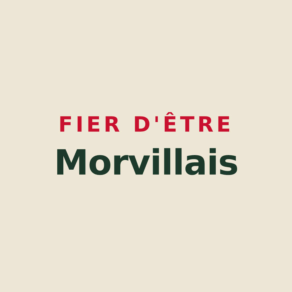 Tote bag « Fier d'être Morvillais » — design pour Morville