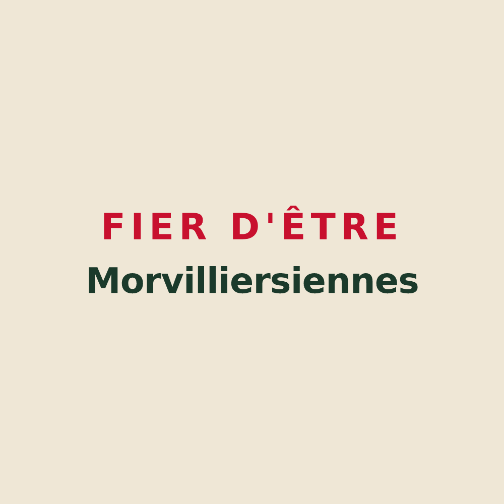 Tote bag « Fier d'être Morvilliersiennes » — design pour Morvilliers