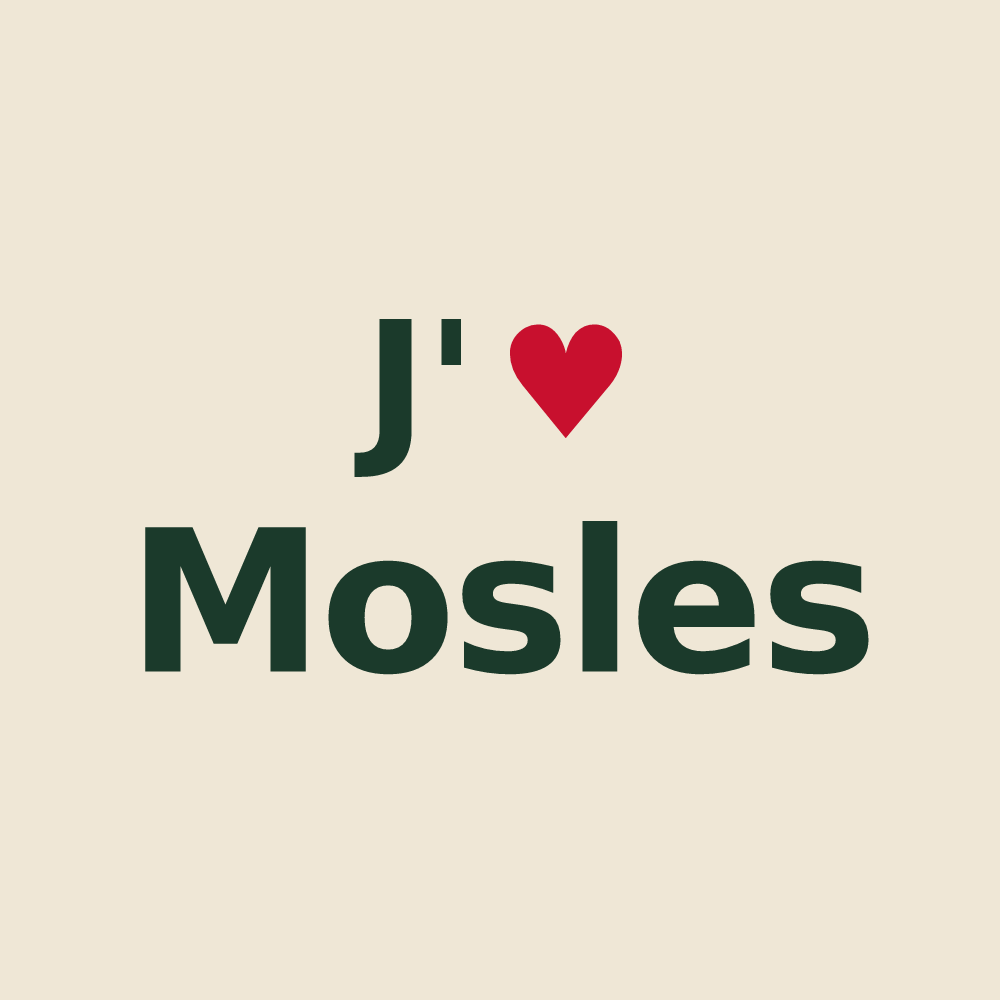 Tote bag personnalisé Mosles — design J'aime Mosles