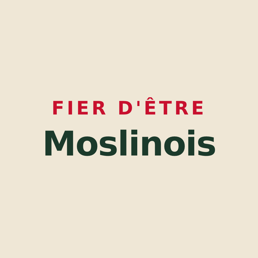 Tote bag « Fier d'être Moslinois » — design pour Moslins