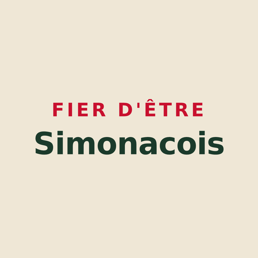 Tote bag « Fier d'être Simonacois » — design pour Mosnac-Saint-Simeux