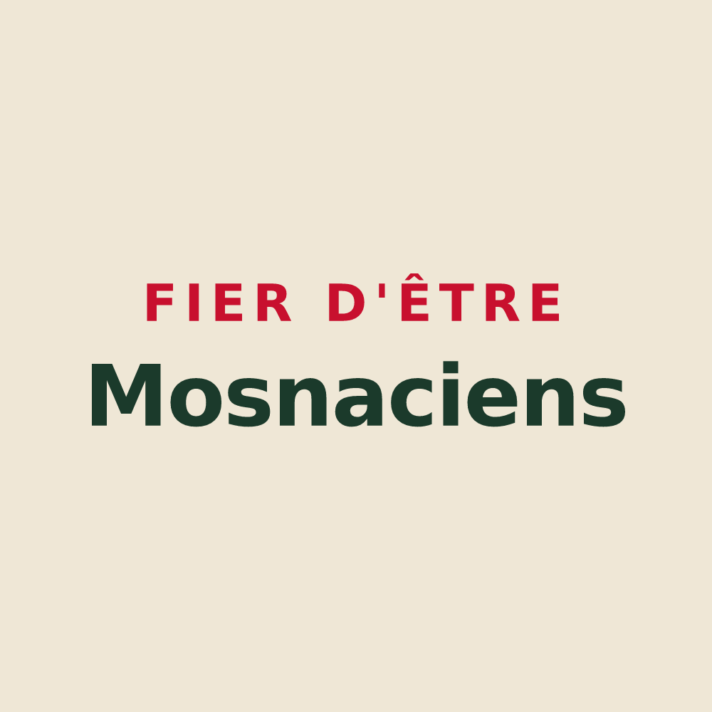 Tote bag « Fier d'être Mosnaciens » — design pour Mosnay