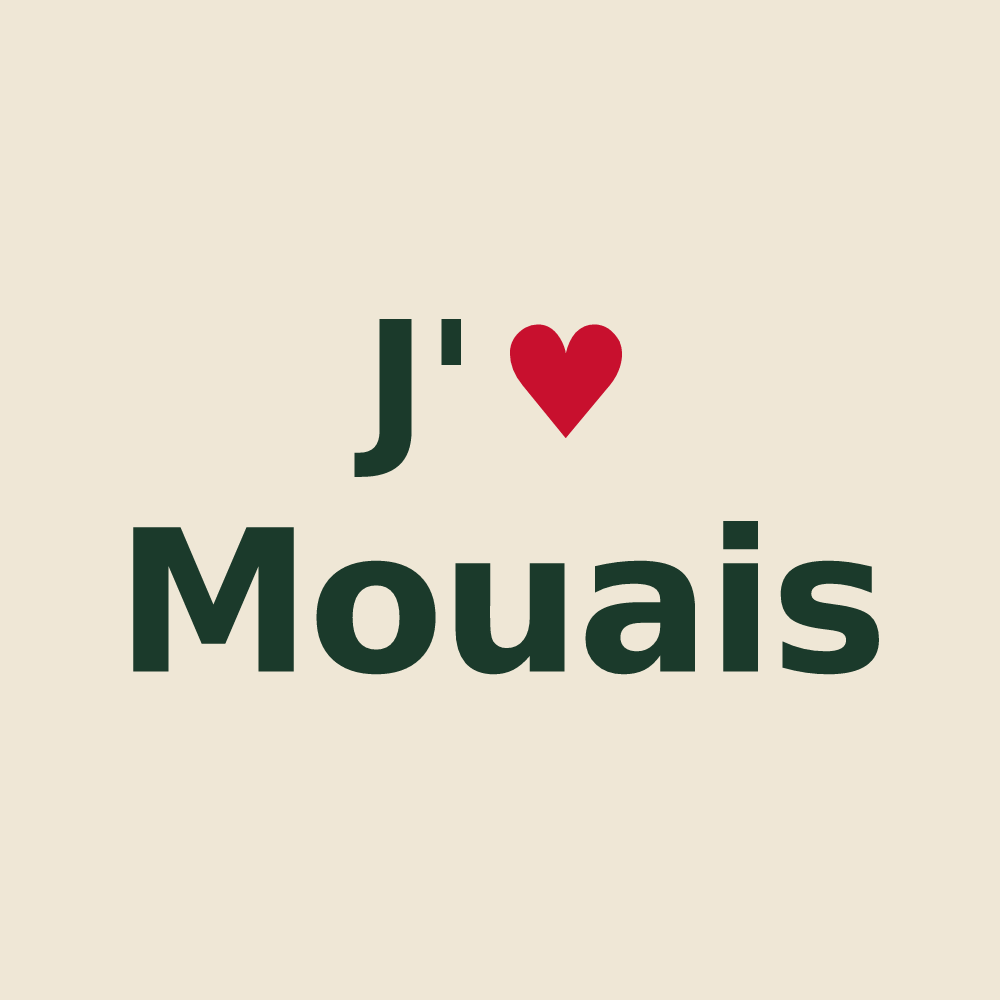 Tote bag personnalisé Mouais — design J'aime Mouais