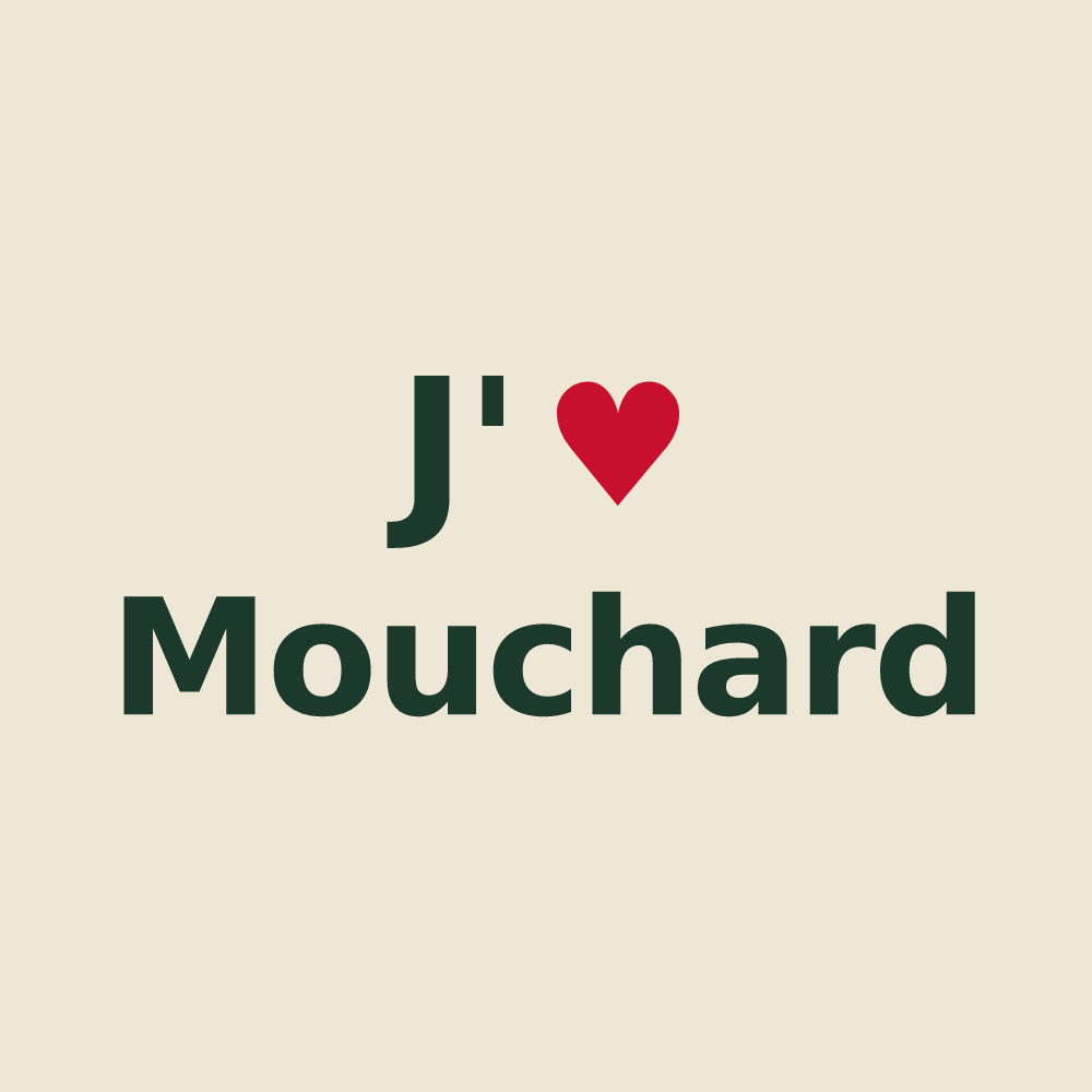 Tote bag personnalisé Mouchard — design J'aime Mouchard