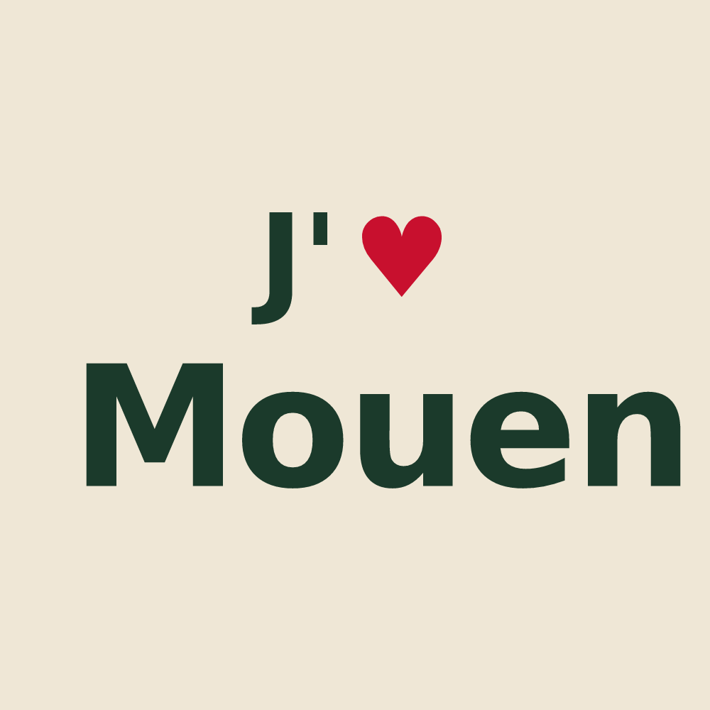 Tote bag personnalisé Mouen — design J'aime Mouen