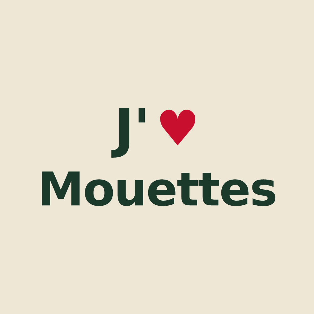Tote bag personnalisé Mouettes — design J'aime Mouettes