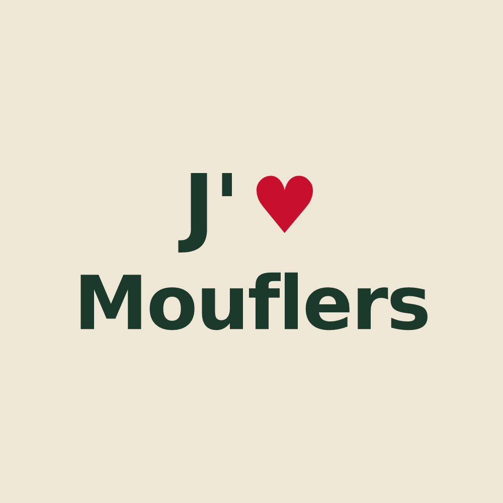 Tote bag personnalisé Mouflers — design J'aime Mouflers