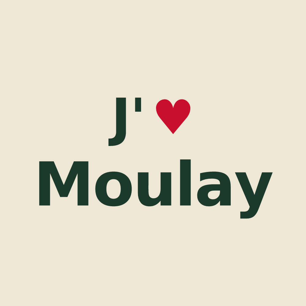 Tote bag personnalisé Moulay — design J'aime Moulay