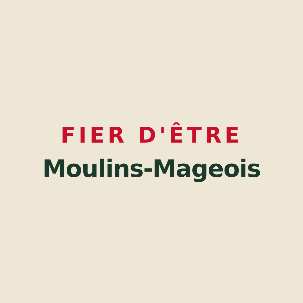 Tote bag « Fier d'être Moulins-Mageois » — design pour Moulin-Mage