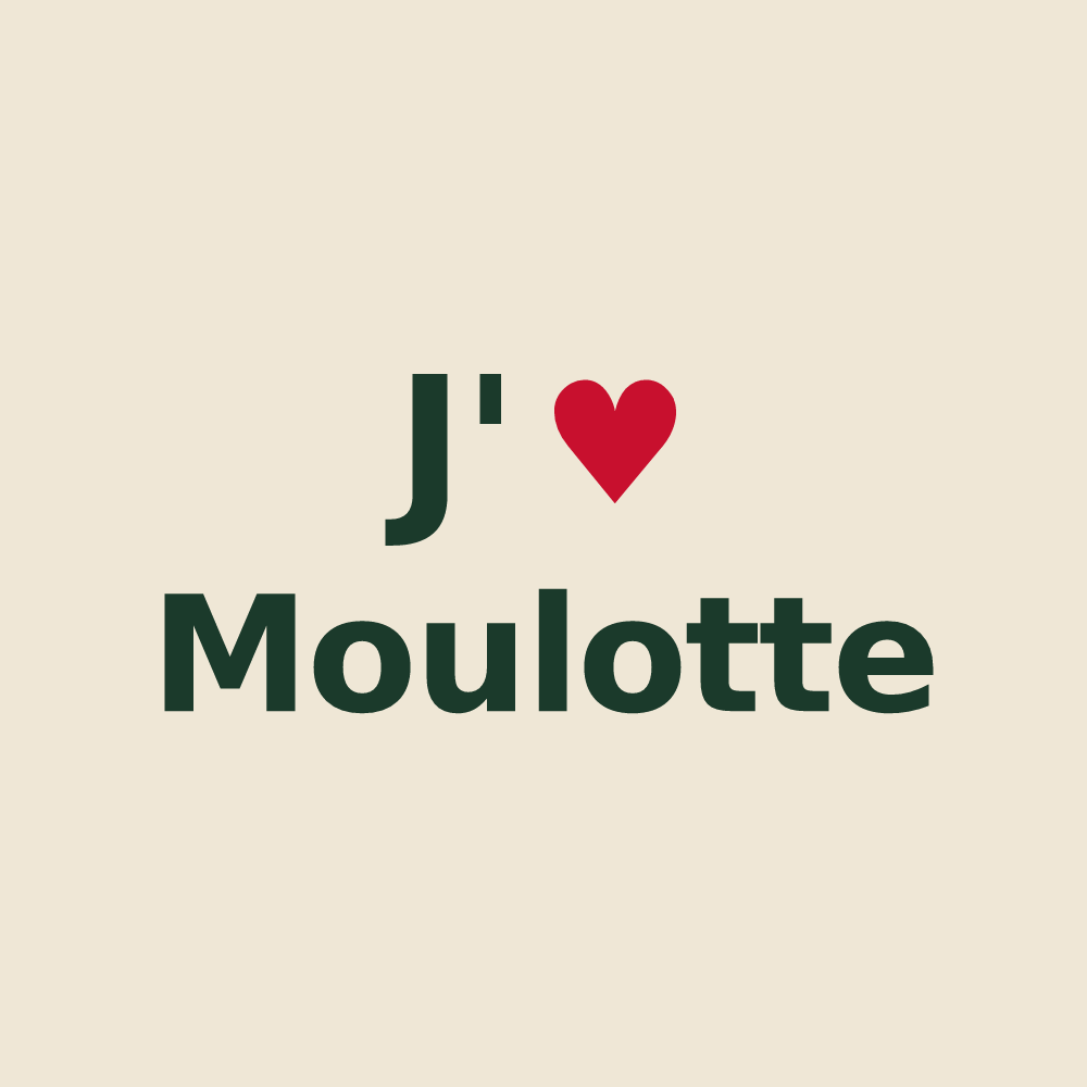 Tote bag personnalisé Moulotte — design J'aime Moulotte