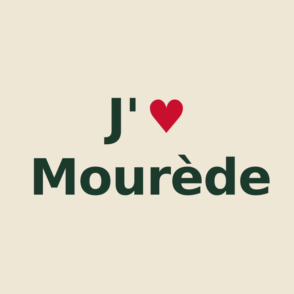 Tote bag personnalisé Mourède — design J'aime Mourède