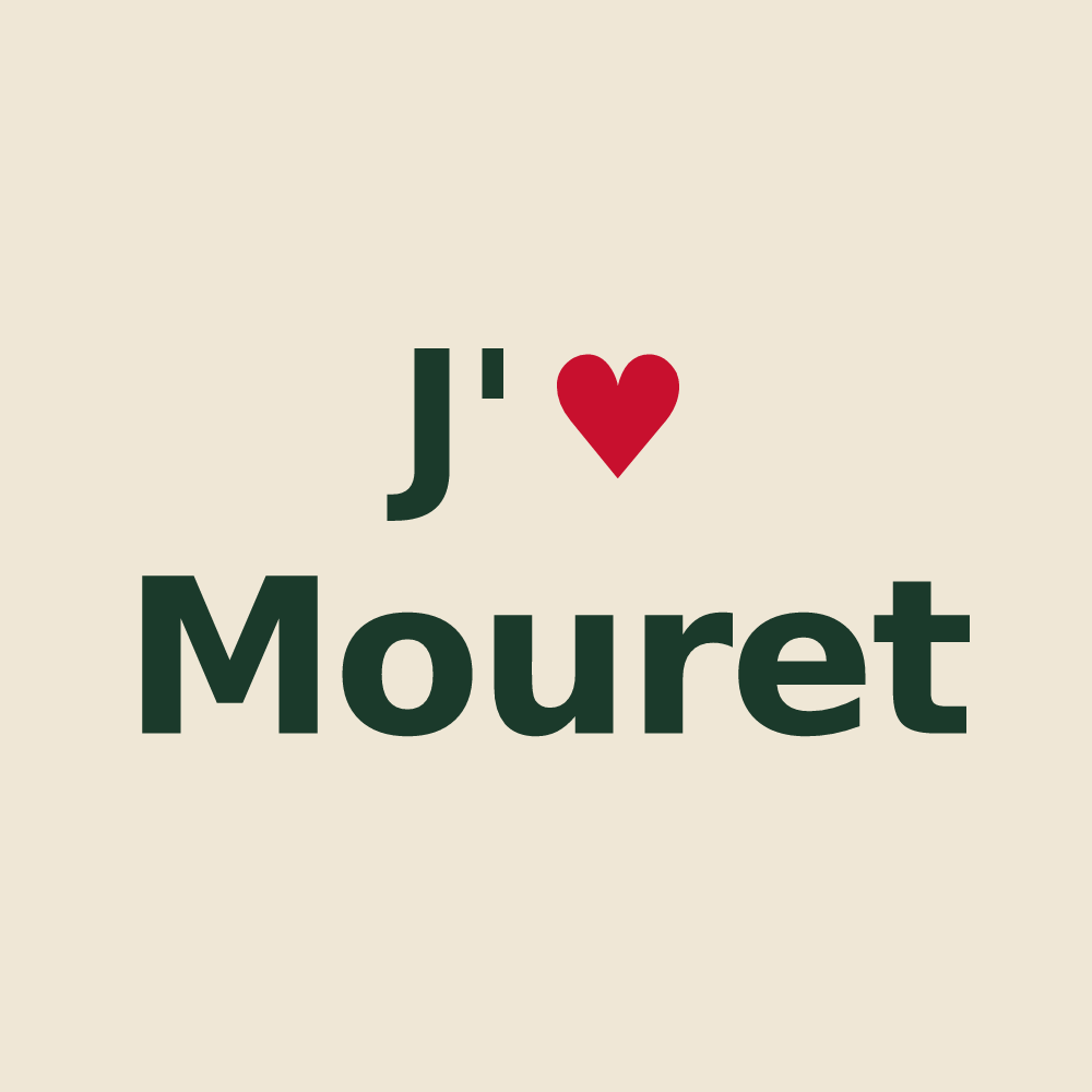 Tote bag personnalisé Mouret — design J'aime Mouret