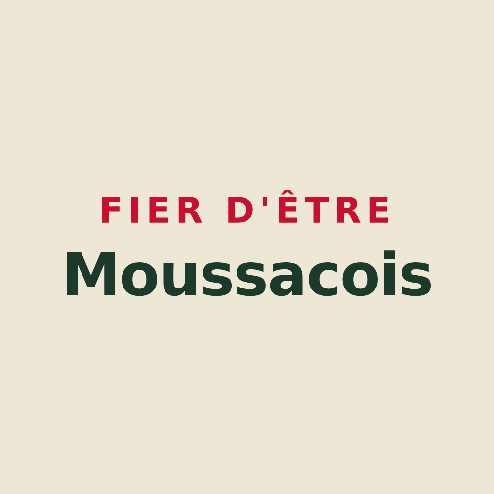 Tote bag « Fier d'être Moussacois » — design pour Moussac