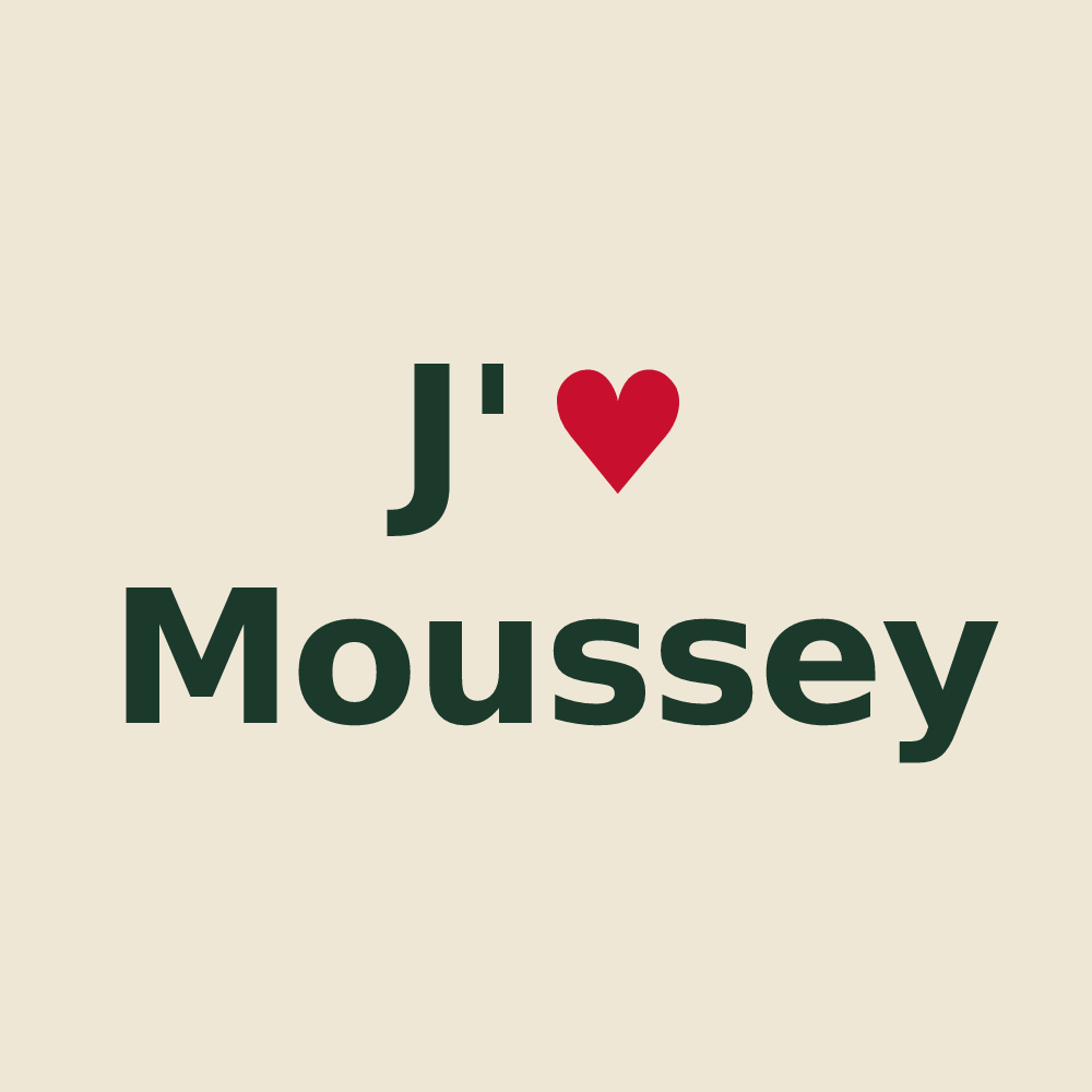 Tote bag personnalisé Moussey — design J'aime Moussey