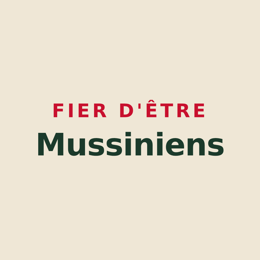 Tote bag « Fier d'être Mussiniens » — design pour Mousson