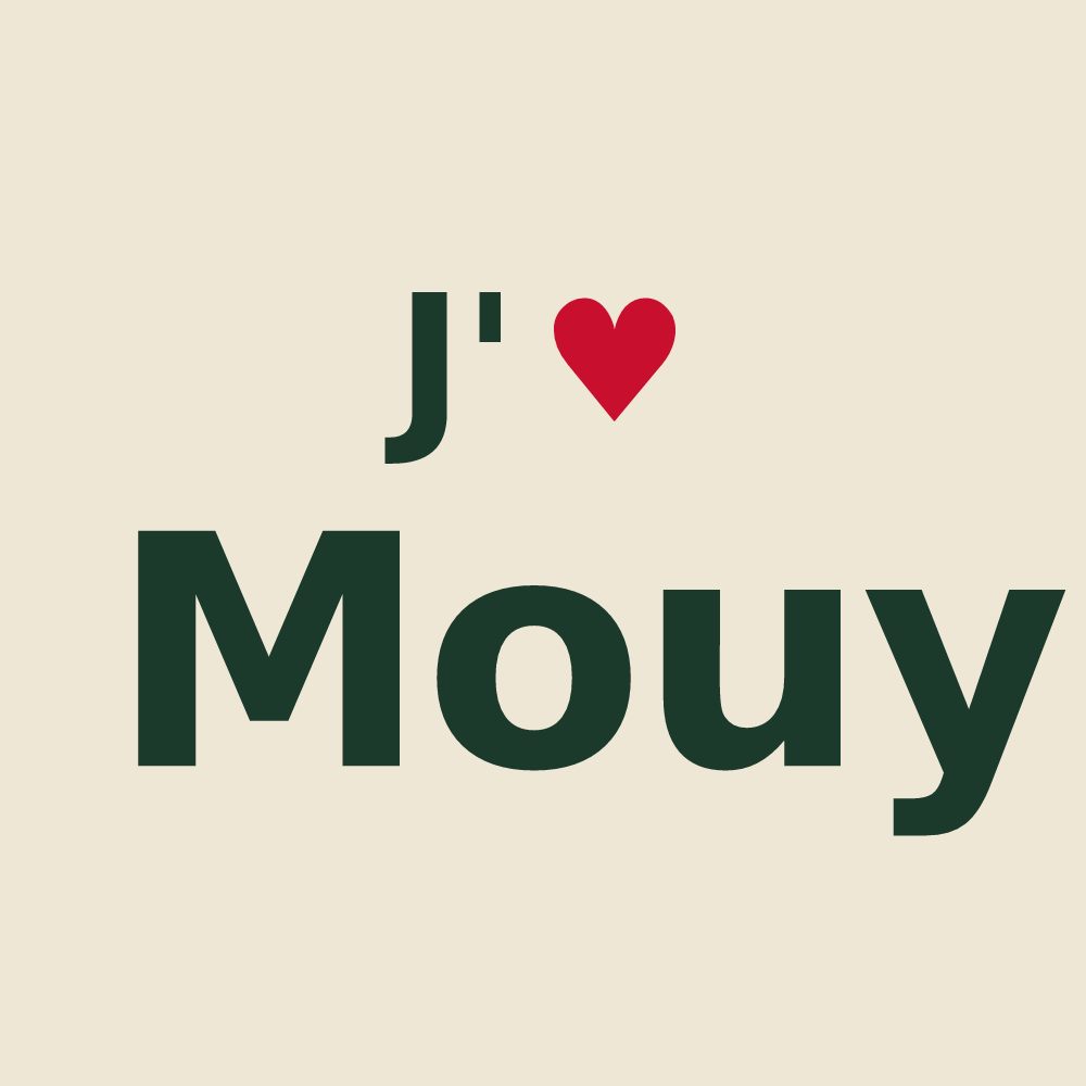 Tote bag personnalisé Mouy — design J'aime Mouy
