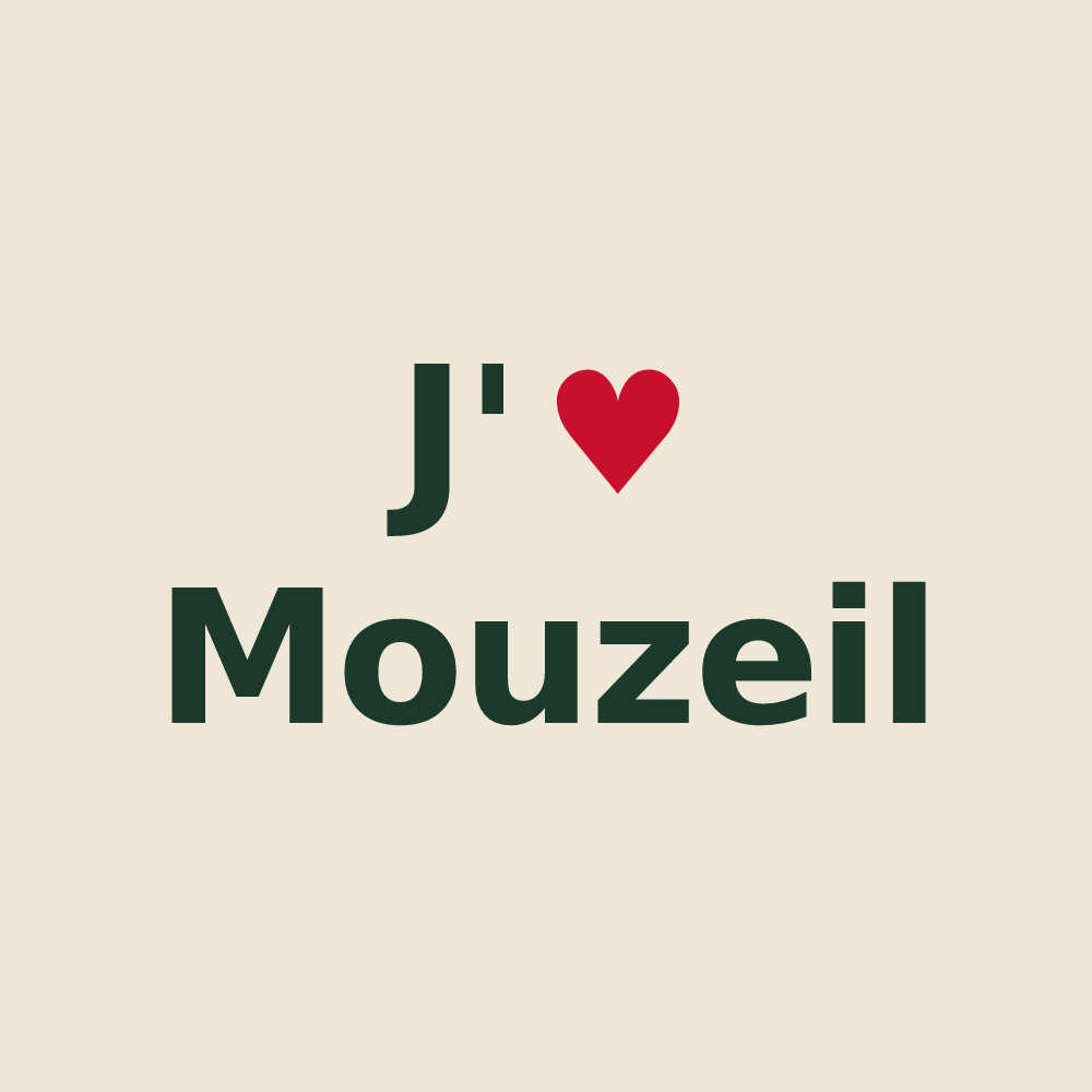 Tote bag personnalisé Mouzeil — design J'aime Mouzeil