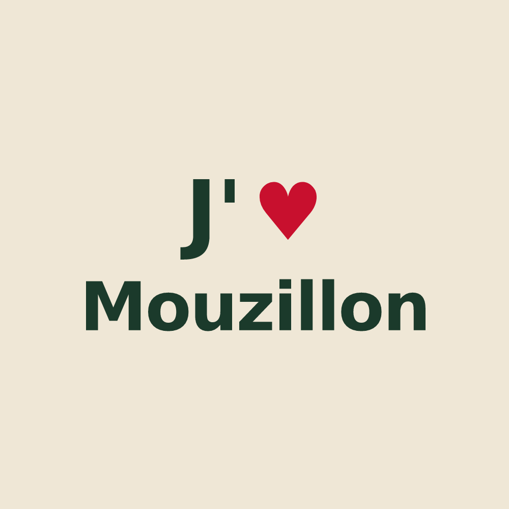 Tote bag personnalisé Mouzillon — design J'aime Mouzillon