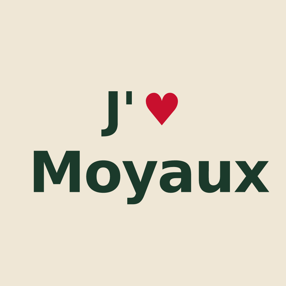 Tote bag personnalisé Moyaux — design J'aime Moyaux