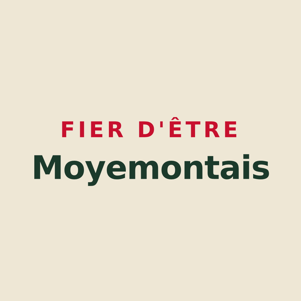 Tote bag « Fier d'être Moyemontais » — design pour Moyemont