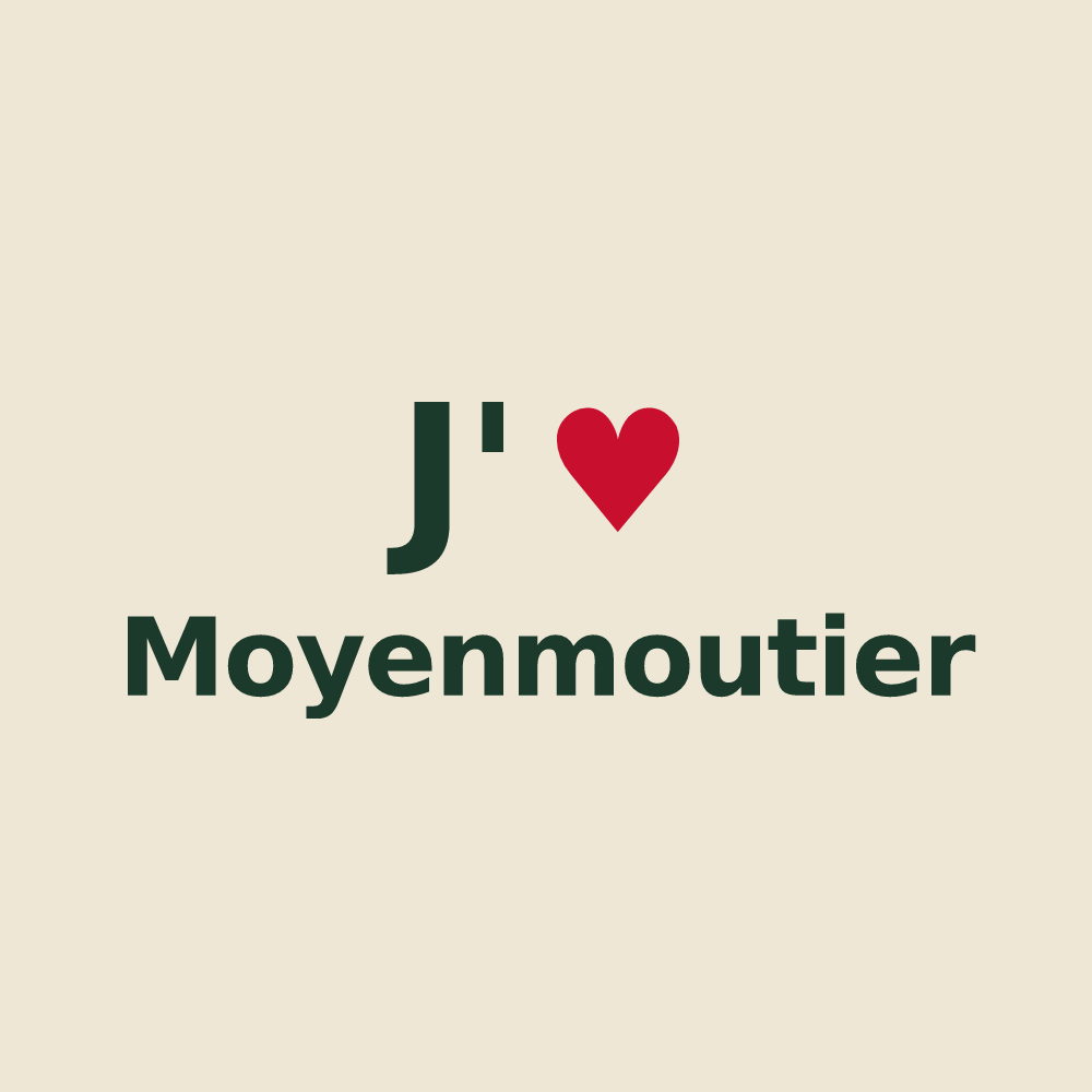 Tote bag personnalisé Moyenmoutier — design J'aime Moyenmoutier