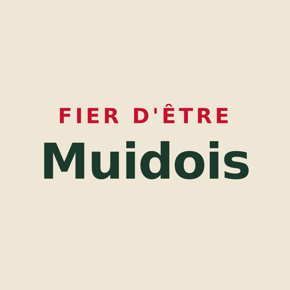 Tote bag « Fier d'être Muidois » — design pour Muides-sur-Loire