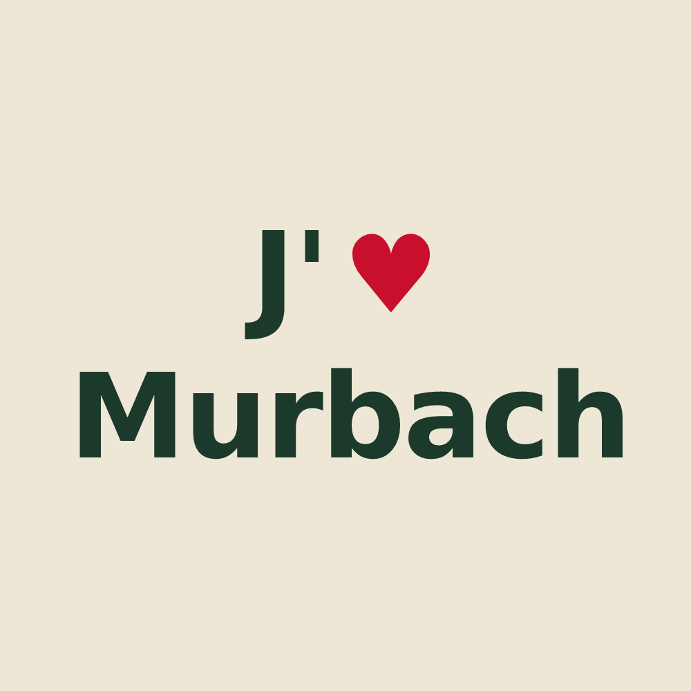 Tote bag personnalisé Murbach — design J'aime Murbach