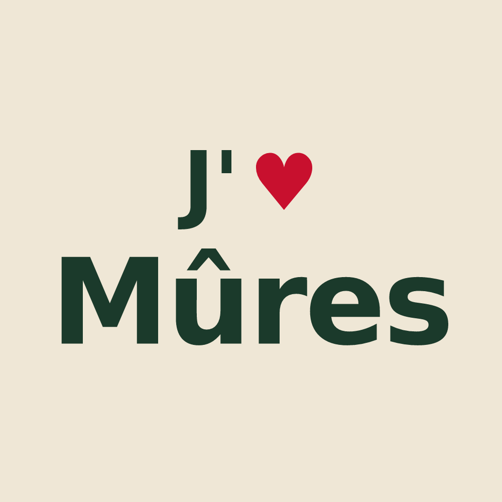 Tote bag personnalisé Mûres — design J'aime Mûres