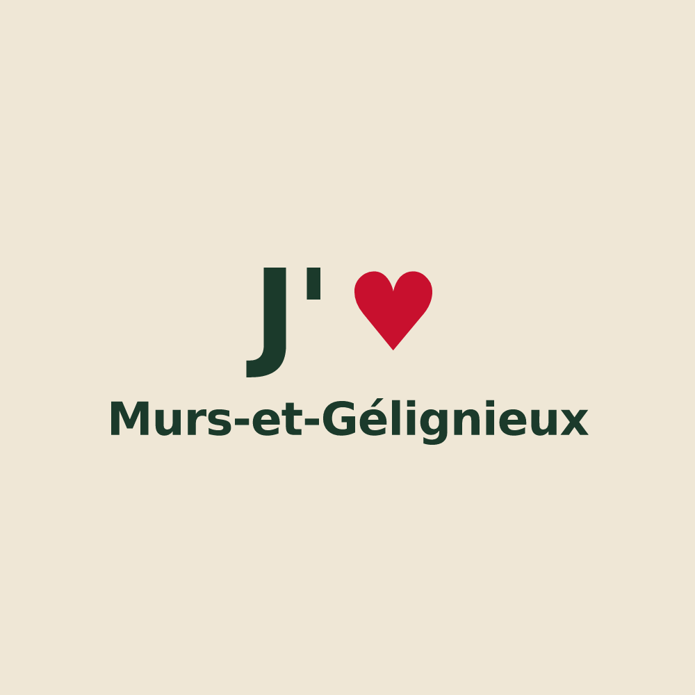 Tote bag personnalisé Murs-et-Gélignieux — design J'aime Murs-et-Gélignieux