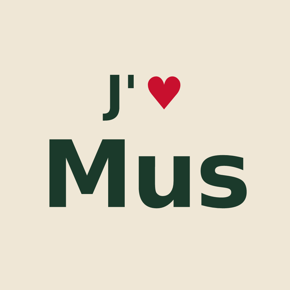 Tote bag personnalisé Mus — design J'aime Mus