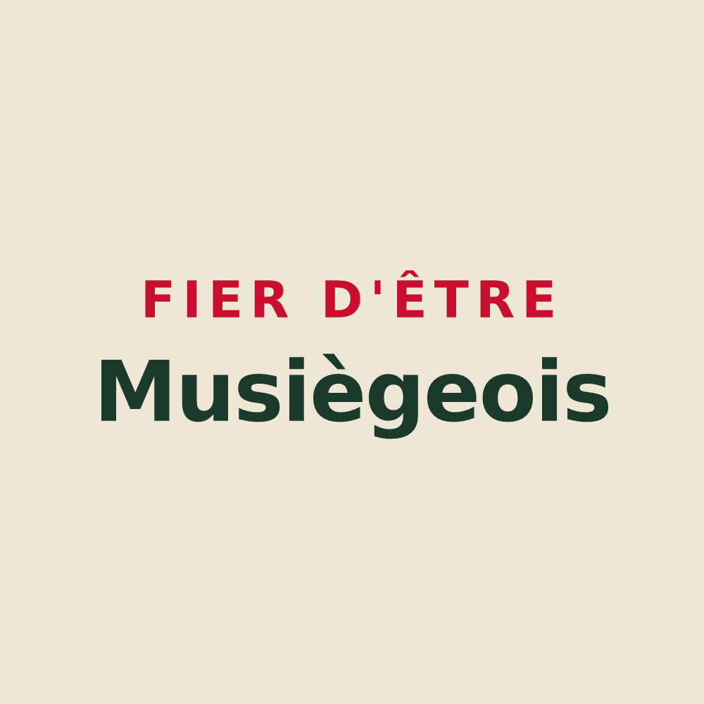 Tote bag « Fier d'être Musiègeois » — design pour Musièges