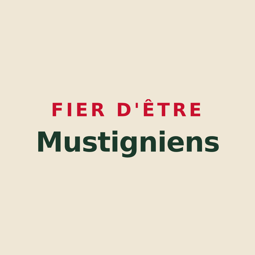 Tote bag « Fier d'être Mustigniens » — design pour Mutigney