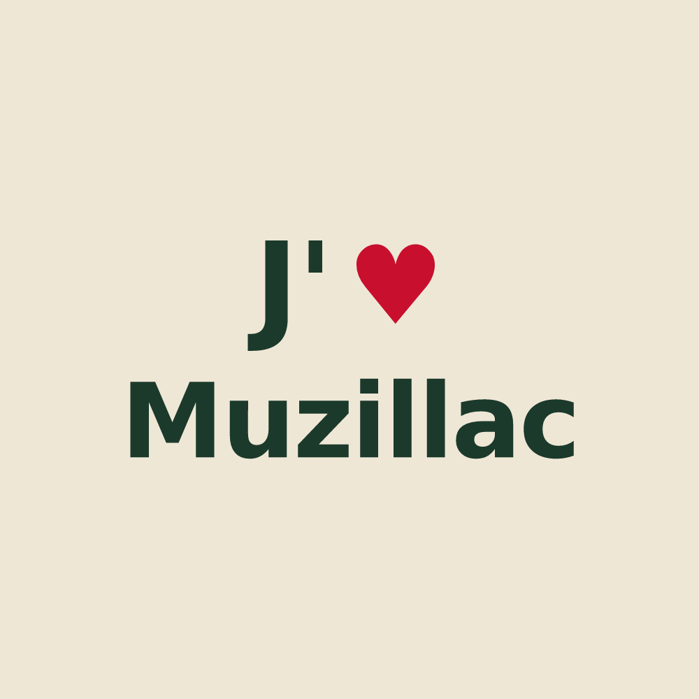 Tote bag personnalisé Muzillac — design J'aime Muzillac