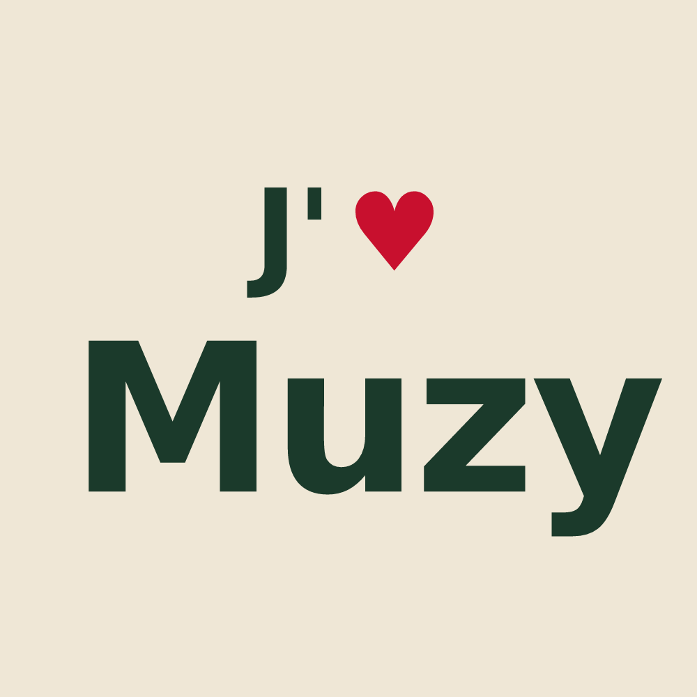 Tote bag personnalisé Muzy — design J'aime Muzy