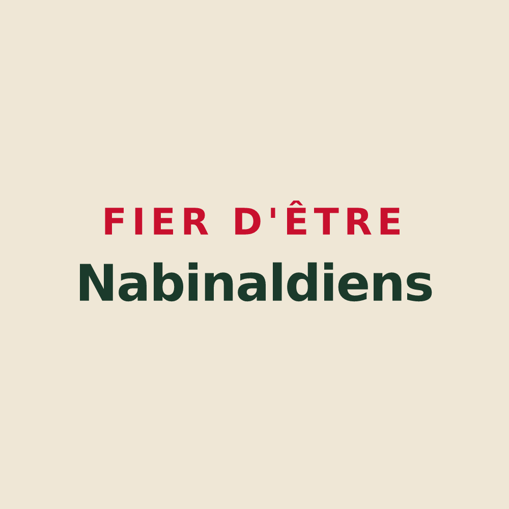 Tote bag « Fier d'être Nabinaldiens » — design pour Nabinaud