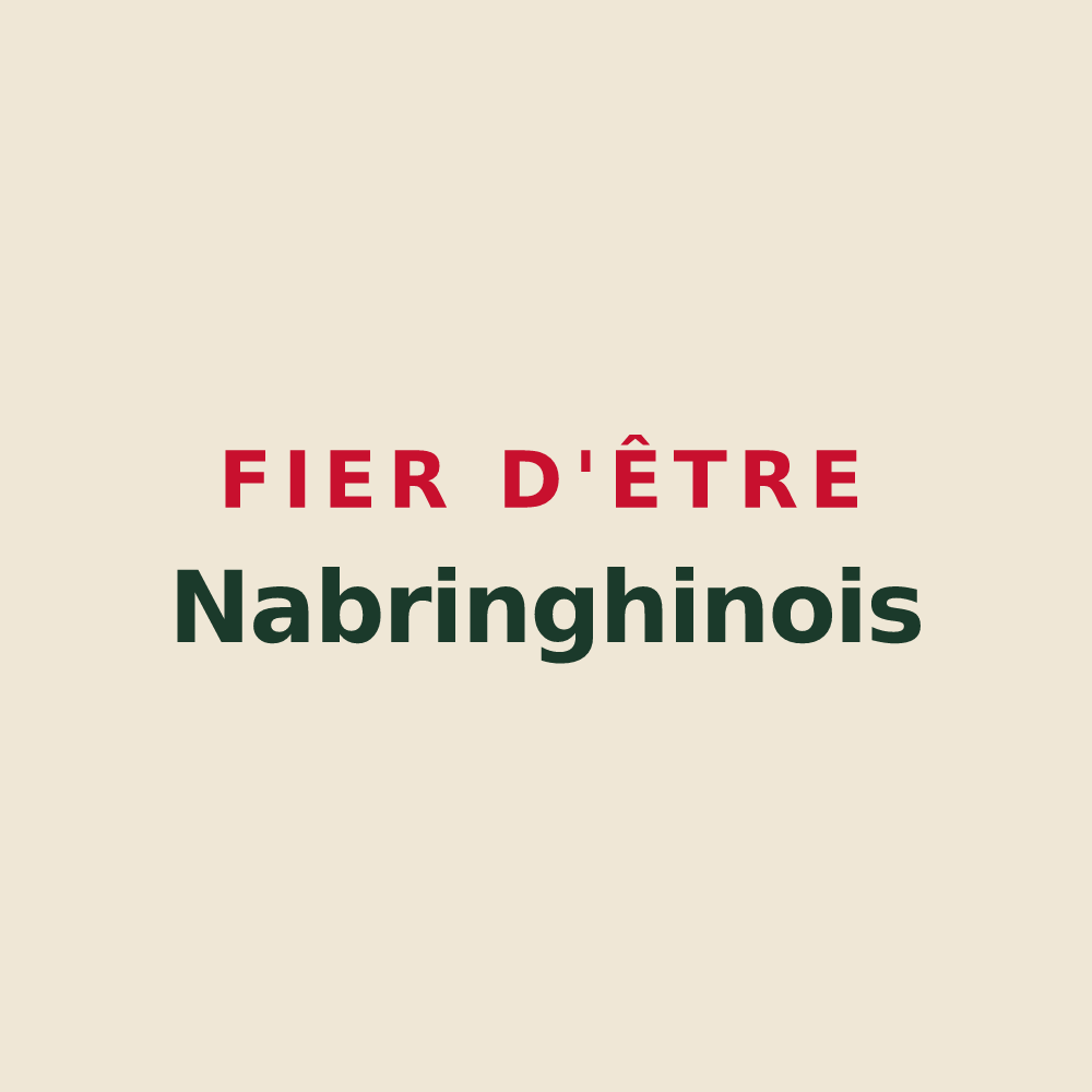 Tote bag « Fier d'être Nabringhinois » — design pour Nabringhen