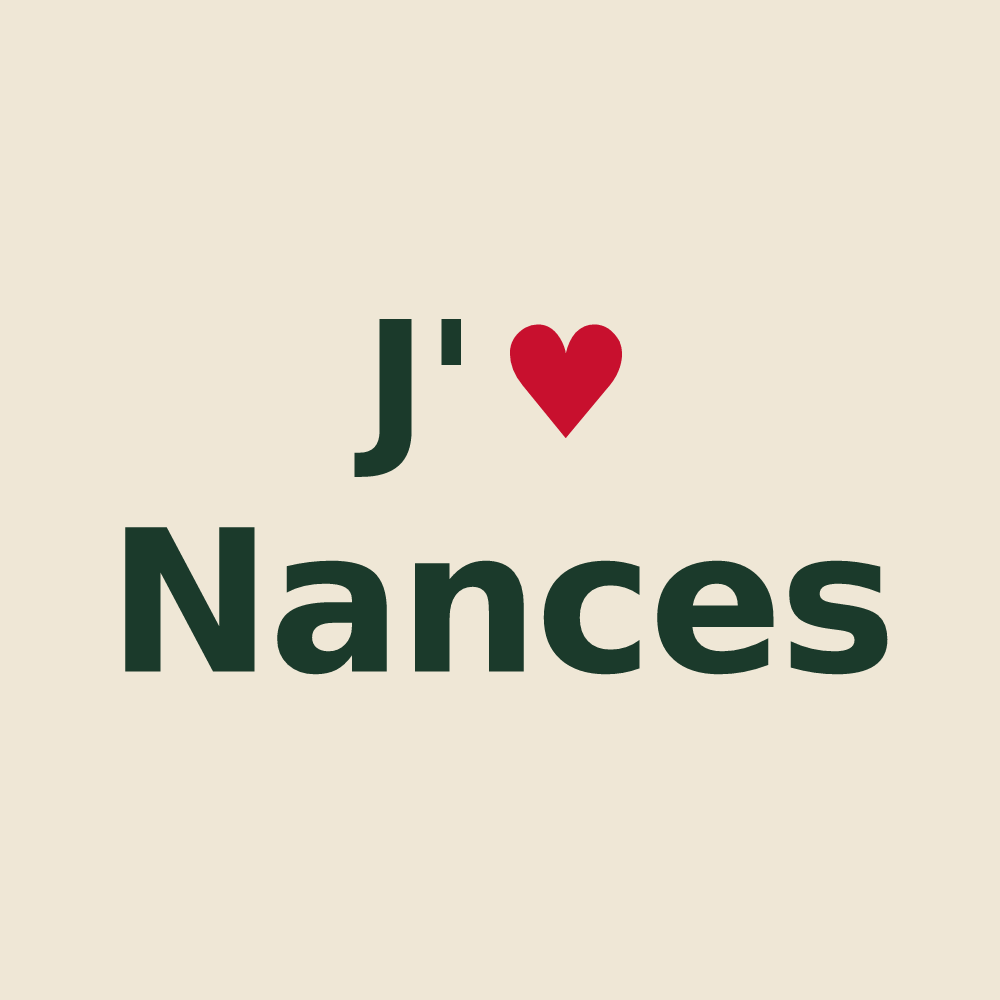 Tote bag personnalisé Nances — design J'aime Nances