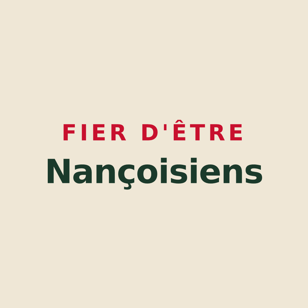 Tote bag « Fier d'être Nançoisiens » — design pour Nançois-sur-Ornain
