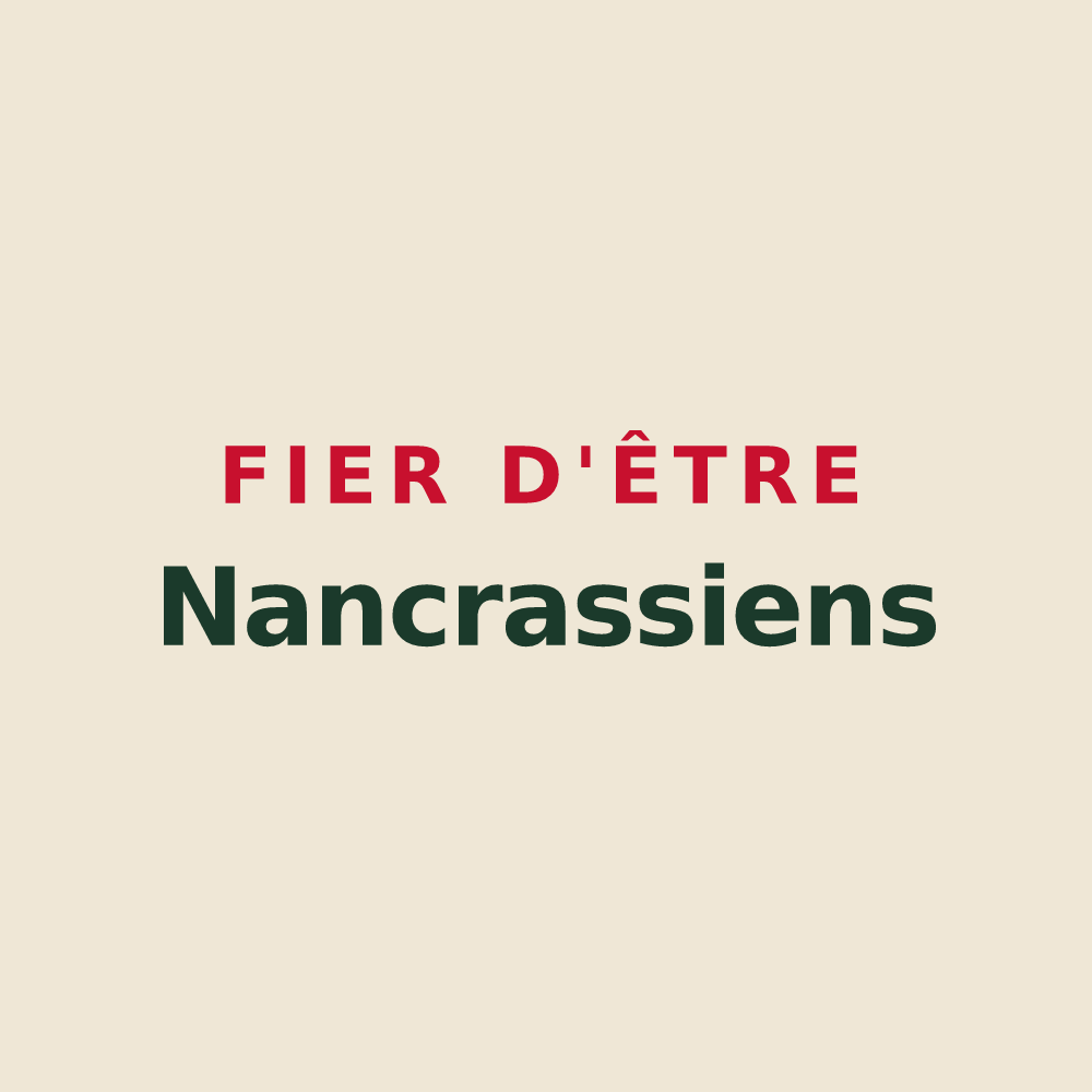 Tote bag « Fier d'être Nancrassiens » — design pour Nancras