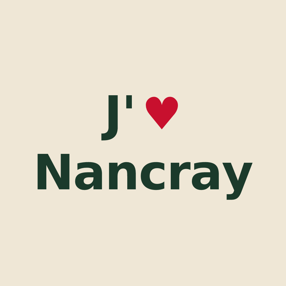 Tote bag personnalisé Nancray — design J'aime Nancray