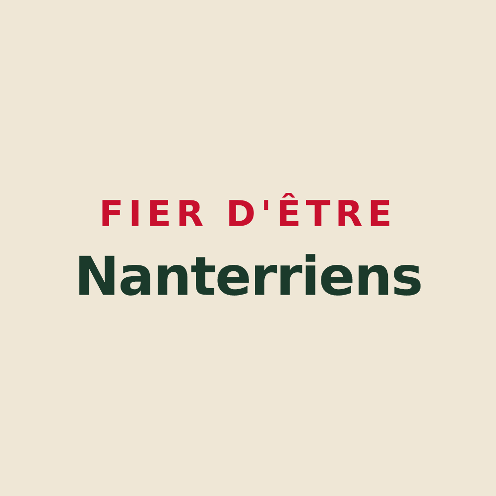 Tote bag « Fier d'être Nanterriens » — design pour Nanterre